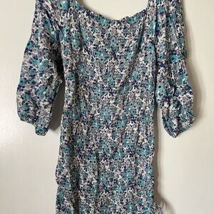 Jessica Simpson Blue and Purple Textured Dress